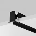 Алюминиевый профиль световая линия встраиваемый под гипсокартон скрытого монтажа 35x42 черный, 2 м, ALM-3542-B-2M Maytoni 632015