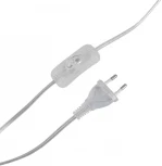 Настольная лампа с выключателем Lumion Vermont 8274/1T никель/белый/серый, металл/керамика/ткань Е14 1*40W 220V