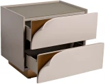 Тумба прикроватная Garda Decor 58DB-21235TUMB-PR (Золото/Бежевый)