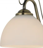 Бра Escada Essay 1x40Вт E27, металл/стекло, бронза, белый матовый плафон (220V)