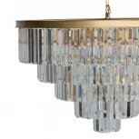 Подвесная люстра каскадная Loft IT Prism Clear 10019/800C (220V, хрусталь, на цепи)