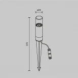 Светильник грунтовый Maytoni Glide O437FL-01GF (220V, круглые, IP54)
