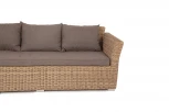 Диван из искусственного ротанга трехместный, цвет соломенный 4SIS Капучино YH-C3130W-3