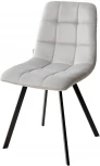 Стул CHILLI SQUARE BLUVEL-03 светло-серый, велюр / черный каркас M-City 629M04897