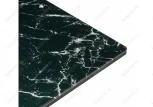 Стол на тумбе Woodville Иматра мрамор черный / черная шагрень 462388
