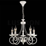 Подвесная люстра Eurosvet 22404 22404/5 белый с золотом