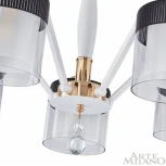 Потолочная люстра на штанге Arte Milano Napoli-2646 332646/5 FGD+WT (220V, подвески)