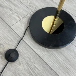 Торшер Rh 1920S Odeon Clear Glass Floor Lamp Gold Imperiumloft 241415-22 (241415-22) (220V, подвески, выключатель)