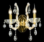 Бра Crystal Lux Hollywood AP2 GOLD (220V, подвески, подсвечник, свеча)