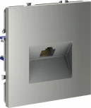 Розетка Ethernet RJ-45 (сталь) Voltum S70 VLS060105