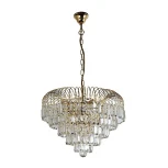 Подвесная люстра каскадная Arti Lampadari Sabina E 1.5.46.100 G (220V, хрусталь, на цепи)