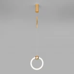 Подвесной светильник Eurosvet Rim 90165/1 золото (LED, 220V, на проводе, кольцо)