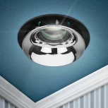 Встраиваемый точечный светильник ЭРА KL103 BK/CH (12V, круглые)