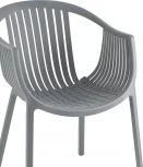 Стул с подлокотниками Stool Group Kolstad пластик серый УТ000037037