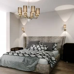 Умная подвесная люстра Eurosvet Soffio 60134/6 никель (220V, на цепи)