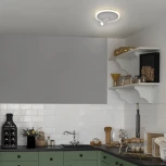 Настенно-потолочный светодиодный светильник 20046LED Escada 20046SMA/01LED WH 20Вт, металл/акрил, белый (220V, круглые)