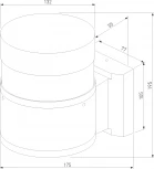 Настенный светильник уличный Elektrostandard 1530 TECHNO LED серый (220V, круглые, IP65)