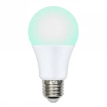 Лампочка светодиодная шар белая E27 9W Uniel LED-A60-9W/SCBG/E27/FR/DIM IP65 PLO65WH