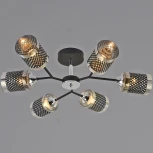 Потолочная люстра на штанге Reluce 01405-3.3-06B BK+CR (220V)