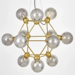Подвесной светильник Lumina Deco Zodiak LDP 160N-12 MD+GY (220V, на тросе, шарики, молекулы)