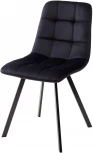 Стул CHILLI SQUARE BLUVEL-19 черный, велюр / черный каркас М-City
