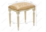 Банкетка Woodville Беттино патина золото / бежевый 309319