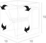 Архитектурная подсветка Arte Lamp Rullo A1414AL-1WH (LED, 220V, куб, IP54)