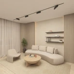 Трековый светильник Downlight однофазный 220V Denkirs Edder DK6646-BK (LED)