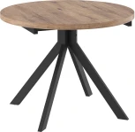 Кухонный стол МАМАДОМА Раунд (Металл,ЛДСП/Черный) 101605