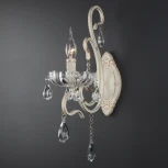 Бра Eurosvet 12205 12205/1 белый (хрусталь Strotskis, подвески, подсвечник, свеча)