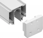 Заглушка демпферная для магнитного шинопровода Magnetic 48V Ambrella Track System GL3609 в натяжной потолок