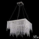 Подвесная люстра светодиодная APL LED Sicilia SH04.52.D.Ni.4000 (220V, хрусталь, на тросе)