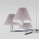 Умная подвесная люстра Eurosvet Peony 60136/6 хром/серый (220V)