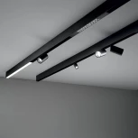 Шинопровод низковольтный накладной Feron 41961 черный, 2м, CABM1000