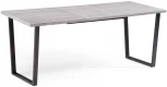 Стол раскладной Notta Лота Лофт 140 25 мм бетон / черный матовый 489748