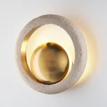 Настенный светильник на штанге Odeon Light Saturn 5443/1W сатинированн.латунь/беж./металл/полирезин 1*G9 LED*6W (220V)