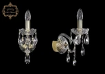 Бра Art Classic 10.25 10.25.1.141.Gd.Sp (220V, хрусталь, подвески, подсвечник, свеча)