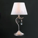 Интерьерная настольная лампа Eurosvet Incanto 01022/1 серебро (220V, выключатель)