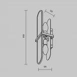 Настенный светильник Maytoni Marmo MOD099WL-02G (220V)