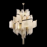 Подвесная люстра каскадная большая Loft It Stream 10208/1000 Gold (220V, на цепи)