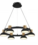 Подвесной светильник (11059/6P Black) Indigo Traforo V000182L (регулировка яркости, LED, 220V, пульт управления, на тросе)