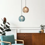 Подвесной светильник Eurosvet Ice со стеклянным плафоном 50239/1 зеленый