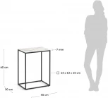 Журнальный столик Rewena с керамической столешницей 45 x 30 см La Forma (ex Julia Grup) арт.100639