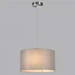 Подвесной светильник Lumion Nikki 8251/2 никель/серый, металл/текстиль Е27 2*60W 220V (на проводе, круглые)