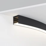 Радиусный профиль 35x35 1500мм 1/8 круга черный Maytoni Радиусный профиль ALM-3535R-B-D-45°-1.5M