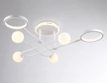 Потолочная люстра на штанге Ambrella Comfort FL66229 (регулировка яркости, LED, 220V, пульт управления, шарики)