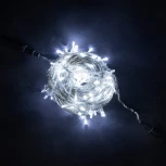 Гирлянда Нить 20м Белая с Возможностью Управления 24В, 200 LED, Провод Прозрачный Силикон, IP65