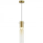 Подвесной светильник Odeon Light Scrow 5058/5LA PENDANT золотой/янтарный/металл/стекло LED 5W 3000K (220V, на проводе, круглые)