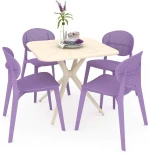 Обеденная группа SHT-DS161 бежевый/лаванда Sheffilton 9982700601