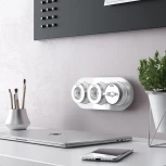 Выключатель на 4 положения двухклавишный Vintage (белый матовый/хром) Werkel W5822050 (a058777)